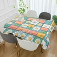 thumbnail image 2 of Yayeee Tablecloths 60" x 60" Rectangle Wrinkle Resistant Party Table Cover, Daisy Mosaic, 2 of 8