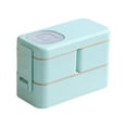 thumbnail image 2 of HmNPlay Food Storage,Container Box For Adult With Lunch Bag Japanese Stackable Wheat Fiber Lunch Box Compartments Lunch Meal Prep Container For Dining Out Work Picnic, 2 of 8