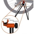 thumbnail image 4 of Support de Vélo Porte-Bagages de Réparation de Vélo Support de Moyeu de Roue de Vélo Pliable Outil de Réparation Mécanique Noir Hauteur Réglable, 4 of 9