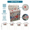 thumbnail image 6 of Independence Day Table Runner 36 Inches Long Farmhouse Dress Scarves, 4th of July Striped Stars Patriotic Burlap Dining Tablerunner for Coffee Table/Kitchen Island/Party Décor, Small 13" x 36", 6 of 8