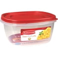 thumbnail image 1 of Contenedor Rubbermaid cuadrado para 14 tazas con tapa roja Racer, 1 of 1