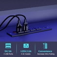 thumbnail image 6 of Entertainment Center Gaming TV Stand for PS5 with Power Outlet,for TVs 75 inch and Below,LED Entertainment Center,Suitable for Living Room,Bedroom,Media Console, 6 of 7