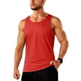 thumbnail image 1 of Camiseta sin mangas TACVASEN para hombre, algodón, transpirable, color rojo, talla M, 1 of 6