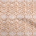 thumbnail image 1 of oneOone Cotton Poplin Brown Fabric Asian Block Print Traditional Motif Diy Clothing Quilting Fabric Print Fabric By Yard 56 Inch Wide, 1 of 4