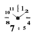 thumbnail image 1 of Reloj Minimalista de números pared Gigante HappyWare 3D DIY Color Negro, 1 of 5