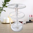 thumbnail image 3 of ZOUSSIQI Earring Organizer Holder,Rotating Hanging Rack,Jewelry Display Stand,Storage Rack for Necklace Vanity Table Earrings Bracelet, 3 Tier in White CA919-16948, 3 of 7