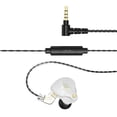 thumbnail image 2 of Auriculares X2pro con cable de alta fidelidad de 3,5 mm, auriculares internos, deportivos, con cancelación de ruido, para correr, para juegos, auriculares, blanco Vogacara EL004955-01B, 2 of 2