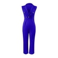 thumbnail image 4 of jsaierl Womens Jumpsuits and Rompers Loosefitting, Womens Fashion Summer Solid Buttons Casual Sleeveless Suspender Jumpsuit, 4 of 5