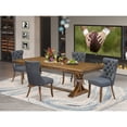 thumbnail image 4 of Luxe by East West Furniture 5 piece Kitchen Table Set consists of a Modern Table and 4 Dining room Chairs, 4 of 7