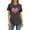 Dark Gray, variant on Womens Plus Size Shirts Women T-Shirt Glittery Heart Graphic Valentine’s Day Short Sleeve Tees Tops