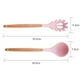 thumbnail image 2 of Utensilios de cocina de silicona, juego de 2 utensilios de cocina, utensilios de cocina de madera fáciles de limpiar, 2 of 5