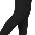 thumbnail image 3 of HDE Girl's Leggings Holiday Stretchy Full Ankle Length Stripe and Black Tights Black 7-8, 3 of 3