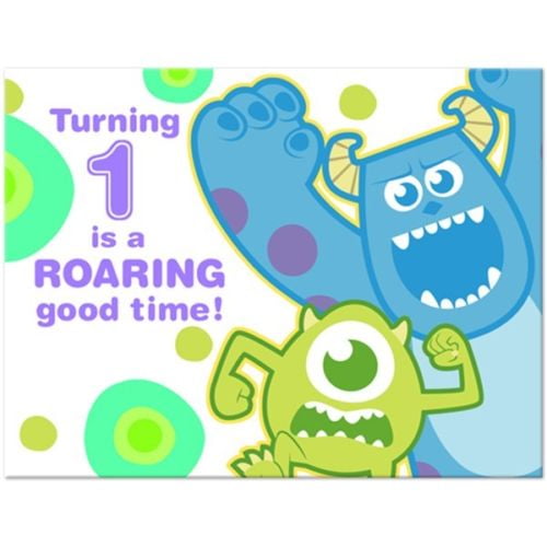 Monsters Inc 1st Birthday Invitations W Envelopes 8ct Monsters Inc 1st Birthday Invitations