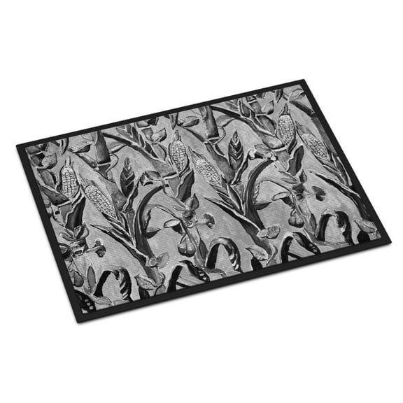 Carolines Treasures 8929JMAT Corn Ironwork Fence Doormat 24x36 36"L x 24"W multicolor