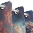 thumbnail image 3 of Lions Clouds Flowers Black Out Curtains 72 Inch Length Curtains for Sliding Glass Doors Bedroom Living Room 2 Pack, 3 of 6