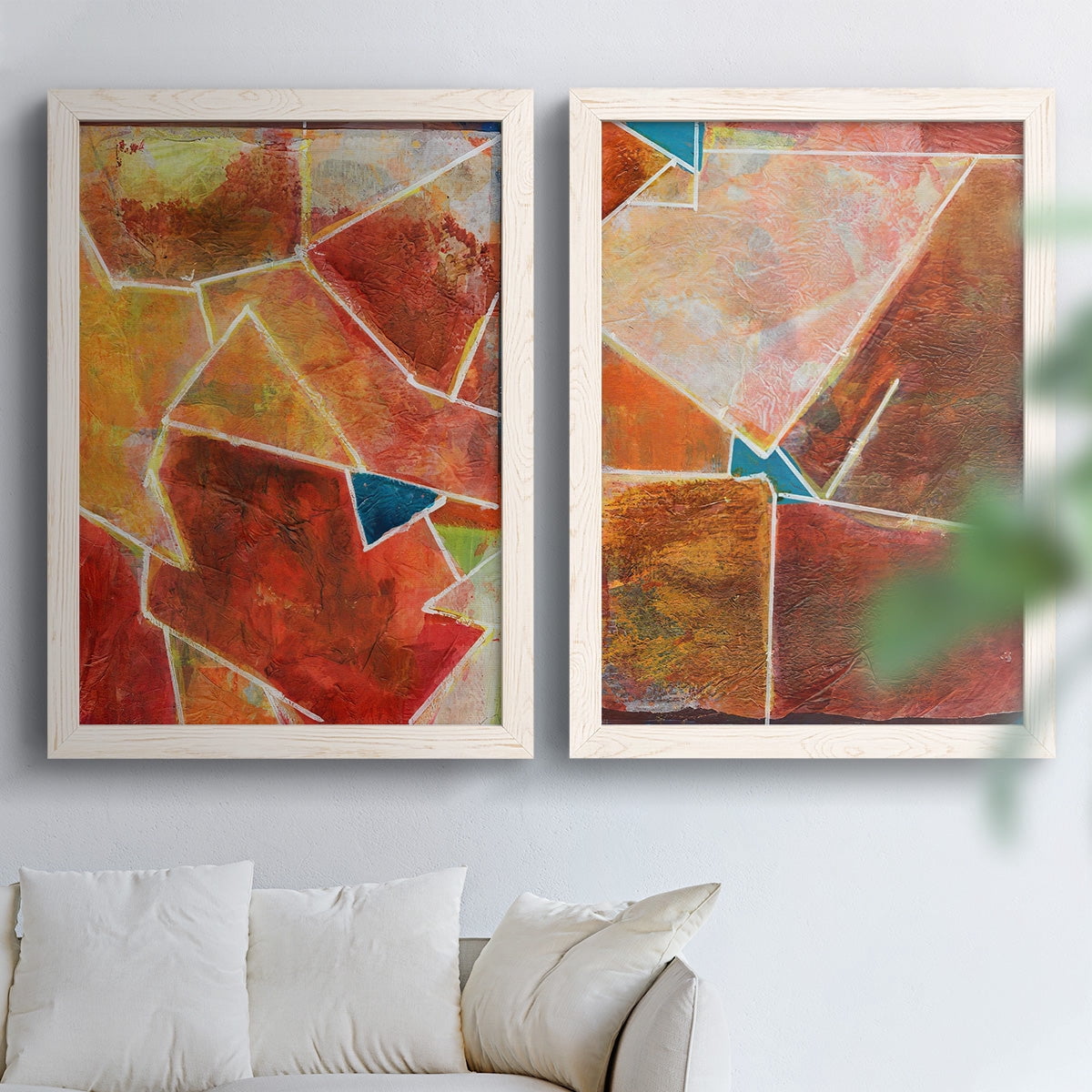 Primary Connection VII - Premium Framed Canvas 2 Piece Set - Ready to Hang