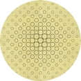 thumbnail image 1 of Ahgly Company Machine Washable Indoor Round Transitional Corn Yellow Area Rugs, 7' Round, 1 of 7