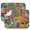 Cute Floral, variant on Boho Tie Dye Dish Drying Mat 2 Pack Vintage Hippie Print Absorbent Kitchen Mat, Quick Dry Sink Pad, Multi-Layer Heat Resistant & Reusable for Countertops (Abstract Tie Dye)