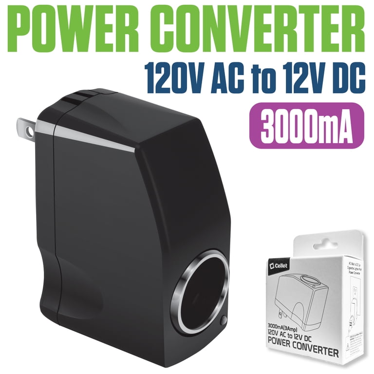 cigarette lighter to hella converter Cellet AC to DC Converter, 120v/110v AC to 12V DC 3Amp (3000ma) Cigarette Lighter Socket Power Adapter. 12V Output AC Wall to DC Car Cigarette Lighter