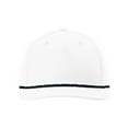 thumbnail image 4 of Richardson 5 Panel Classic Rope Cap (258), Size OSFM, Solid White/Navy, 4 of 4