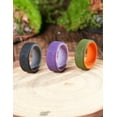 thumbnail image 3 of King Will Silicone Wedding Rings For Men Women, 3 Packs 8mm Wide 2.2mm Thick Viking Men Ring Tree of Life Rune Design Rubber Wedding Bands, Breathable Comfort Fit Size 13, 3 of 7