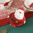 thumbnail image 2 of XKHBDL Santa Claus Ceramic Candy Bowl, Painted Holiday Bowl, Christmas Decorative Dish for Candy, Jam, or Sauce – Microwave & Dishwasher Safe, 2 of 6