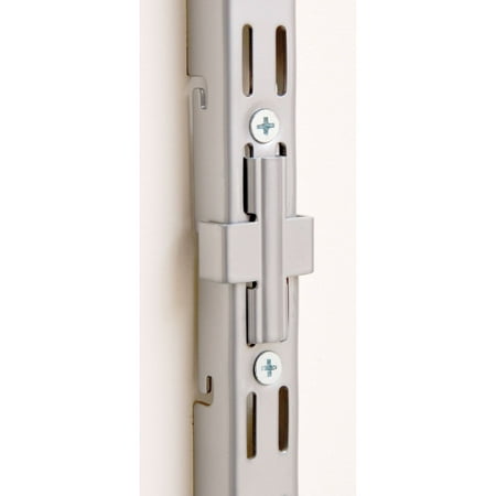 Rubbermaid Commercial Products 3 Shelf - Rubbermaid Configurations Titanium Extension Rail Kit - FG3H9302TITNM