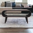 thumbnail image 4 of Artisan Furniture Solid Wood Amaya Light Walnut Coffee Table, 4 of 8