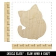 thumbnail image 2 of Round Cat Playful Wood Shape Unfinished Piece Cutout Craft DIY Projects - 6.25 Inch Size - 1/8 Inch Thick, 2 of 7