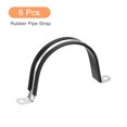 thumbnail image 3 of 6Pack 3-15/16" Cable Clamp U Shape Stainless Steel Rubber Cushioned Pipe Strap, 3 of 5