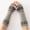 024_Grey, variant on 2PCS Winter New Ladies Fingerless Knitted Warm Half Finger Wool Gloves