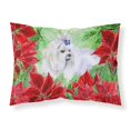 thumbnail image 1 of Carolines Treasures CK1299PILLOWCASE Maltese Poinsettas Fabric Standard Pillowcase, 1 of 2
