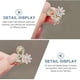 thumbnail image 3 of AURARMLET 2Ud Clip De Con Flor De Cristal Rosa Flexible Y Resistente Para Largo O Corto, 3 of 7