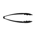thumbnail image 6 of Cater Tek Black Heavy-Duty Disposable Plastic Tongs - Scalloped - 9" - 100 count box, 6 of 11