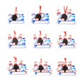 thumbnail image 3 of Resina De Navidad Navidad Familia Diy Bendiciones Escritas A Mano Colgantes De Muñeco De Nieve Regalo Para Amigo O Familia Speravity HA040823-10, 3 of 6