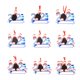thumbnail image 3 of Resina De Navidad Navidad Familia Diy Bendiciones Escritas A Mano Colgantes De Muñeco De Nieve Regalo Para Amigo O Familia Speravity HA040823-10, 3 of 6