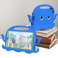 thumbnail image 3 of SaniMore for Samsung Galaxy Tab A7 Lite (SM-T220/T225) Kids Waterproof Case, EVA Foam Cover with Shoulder Strap Screen Protector Pencil Holder Kickstand & Holder Shockproof Protective Shell, Blue, 3 of 10