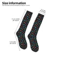 thumbnail image 2 of Fotbe Multicolored Butterflies Calcetas Divertidas Estampadas para Hombre y Mujer, Calcetas de Algodón hasta la Rodilla para Caminar, Correr, Enfermería y Embarazo, 2 of 6