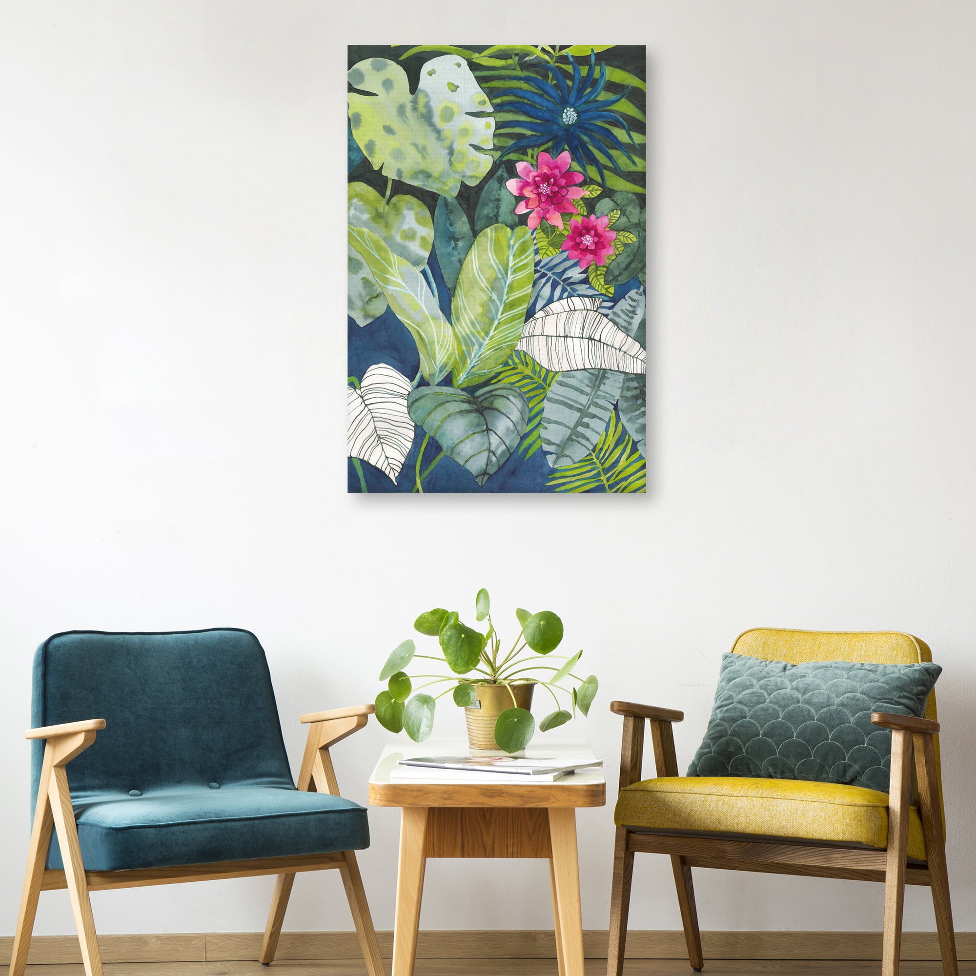 Leafy Jungle by Sandra Jacobs Canvas Art Print