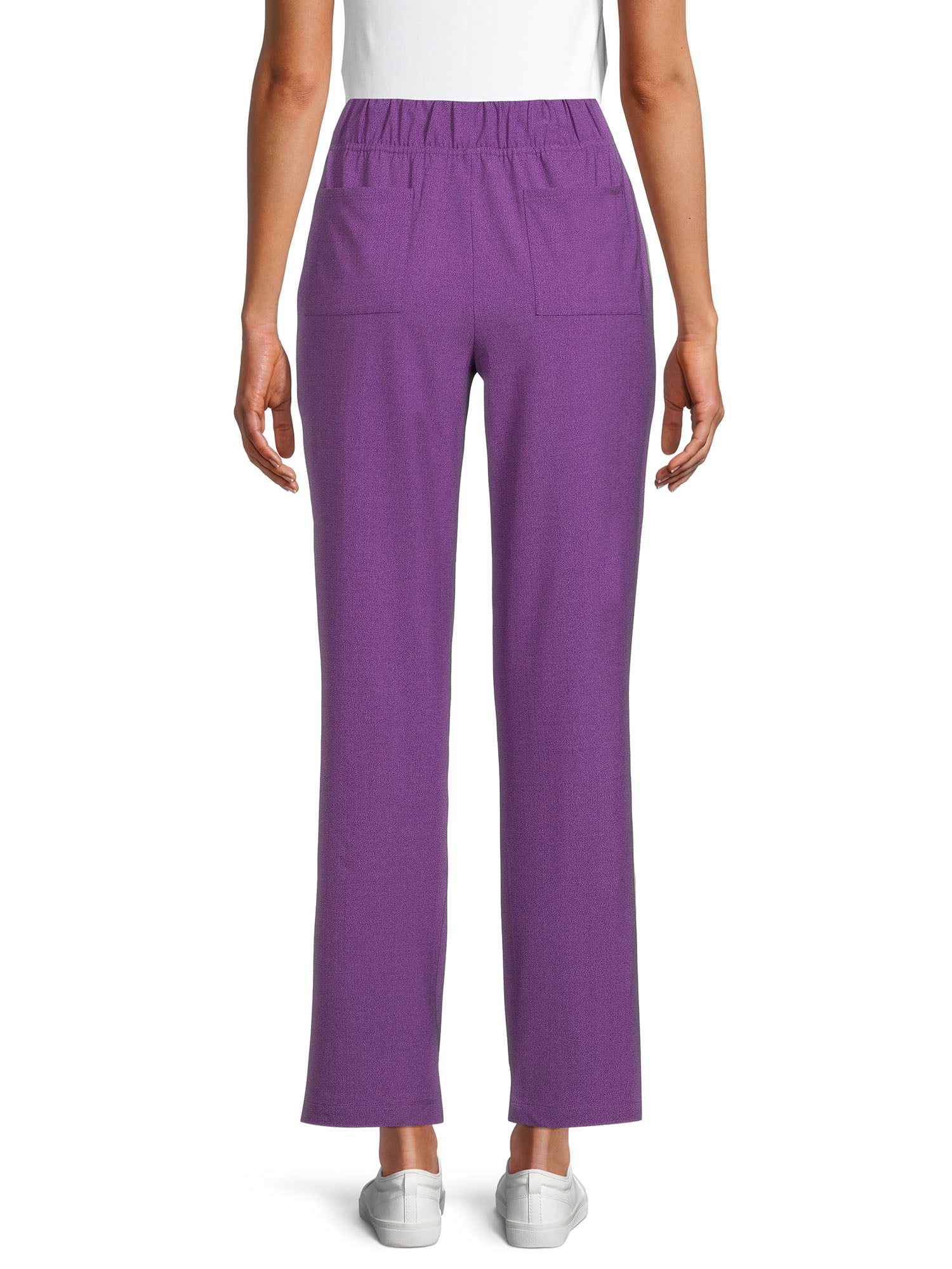 ClimateRight by Cuddl Duds Modern Fit Straight-Leg Flat Front Scrub Pant (Women's Petite), 1 Count, 1 Pack