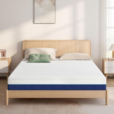 VECELO 8 Inch Gel Memory Foam Mattress – Cal King, Queen Sizes – Pressure Relief, Cooling, Bed-in-a-Box