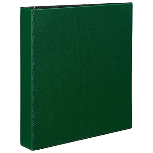 Durable Binder With Slant Rings, 11 X 8 1/2, 1 1/2", Green Walmart