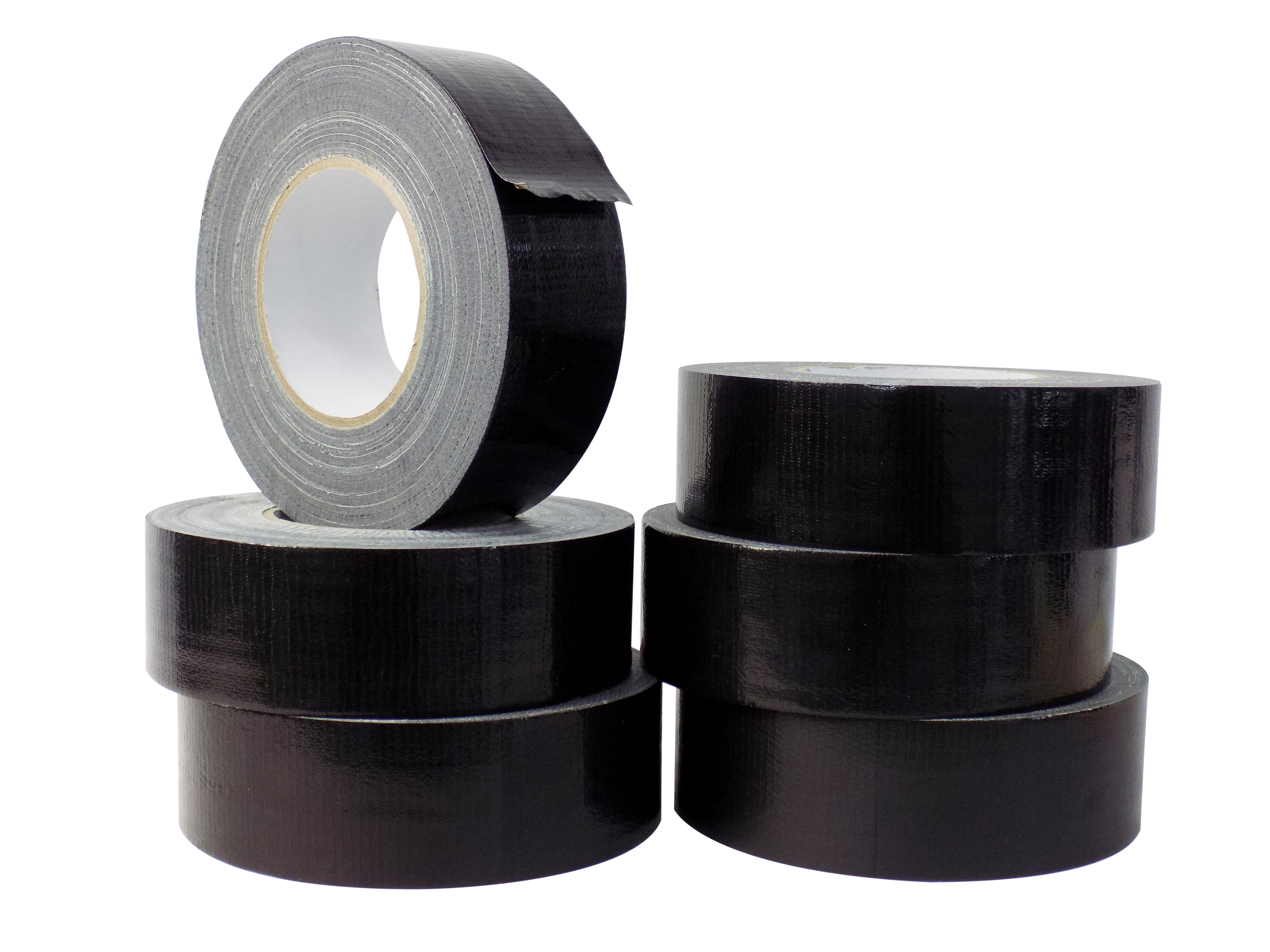WOD Duct Tape Black Industrial Grade 2 in. x 30 yds. (Bulk of 6Rolls