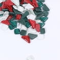 thumbnail image 3 of EeaseMX Piedra de mosaico lisa con purpurina, irregular, hecha a mano (500 g, roja y verde), 3 of 8