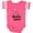 Football Pink and White, variant on Inktastic Be a Flamingo in a Flock of Pigeons with Flowers Girls Baby Bodysuit