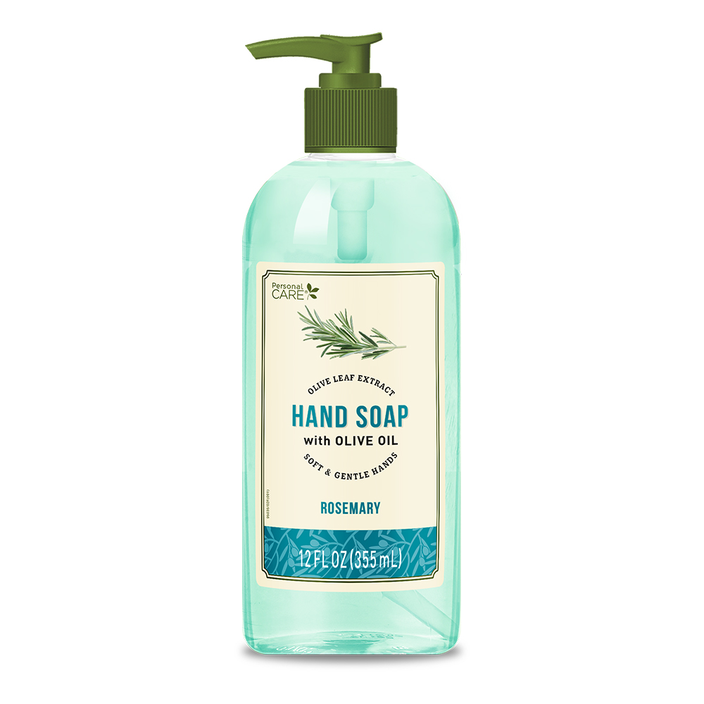 Personal Care Olive Oil Hand Soap Rosemary, Soft & Gentle Hands. 12 fl