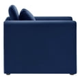 thumbnail image 3 of Modway Waverly Performance Velvet Armchair in Midnight Blue, 3 of 9