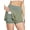 Green, variant on Women's 2 in 1 Running Shorts Workout Athletic Gym Shorts with Phone Pockets White,up to Size 2XL