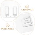 thumbnail image 3 of BESTYASH 50pcs Adhesive Clips Transparent Material Indoor Decoration for General Users, 3 of 8