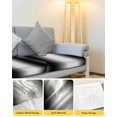 thumbnail image 4 of White Black Couch Cushion Covers Stretch, Washable Sofa Seat Covers Individual Seat Cushion Sofa Slipcovers Modern Gradient Vertical Stripes Geometric Couch Cover Furniture Protector S-2PCS, 4 of 7